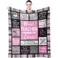 thumbnail image 1 of Teacher Appreciation Gifts, Teacher Gifts for Women Blanket 60"X50", Gifts for Teachers, Best Teacher Birthday Gifts, Cool Teacher Retirement Gifts, New Teacher Gifts, Funny Teacher Gift Ideas, 1 of 6