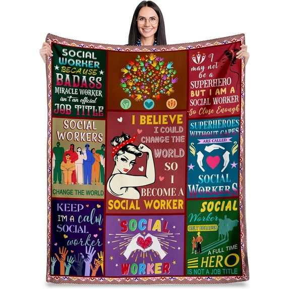 Teacher Appreciation Gifts, Teacher Gifts for Women, Thank You Gifts Blankets for Teachers Women Men, Back to School for Teacher, End of Year Teacher Gifts Blanket 60"X50"