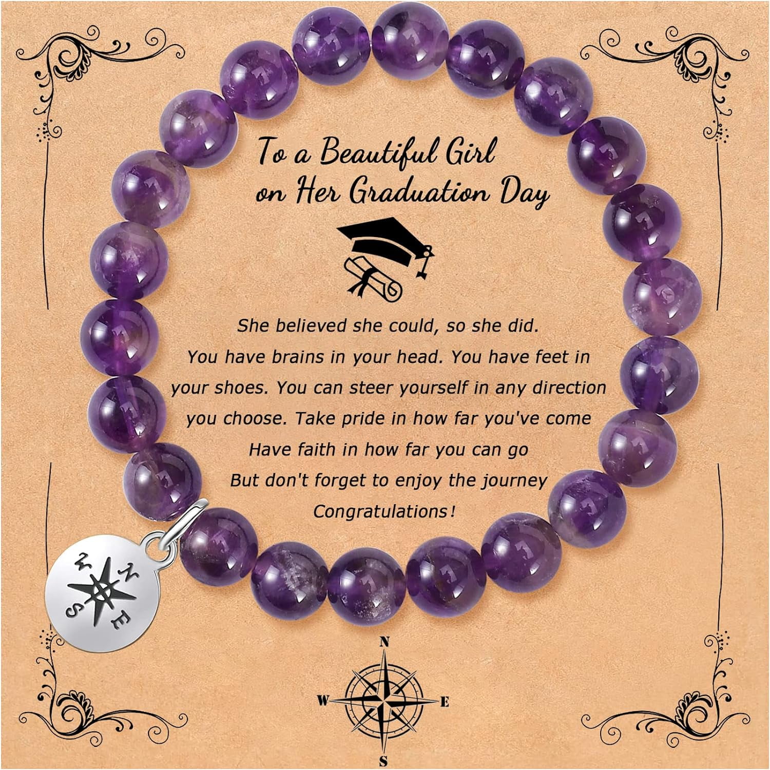 Teacher Appreciation Gifts Graduation Gift for Women Natural Stone ...