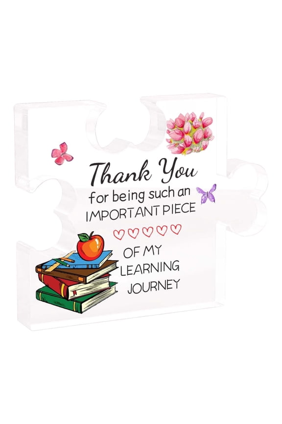 Teacher Appreciation Gifts Keepsake withBags, Thank You Teacher Acrylic Plaque Sign for Women Teacher Gifts, End of The Year Teacher Gifts Desk Sign Teachers Gift — LAILLSH 2026 New