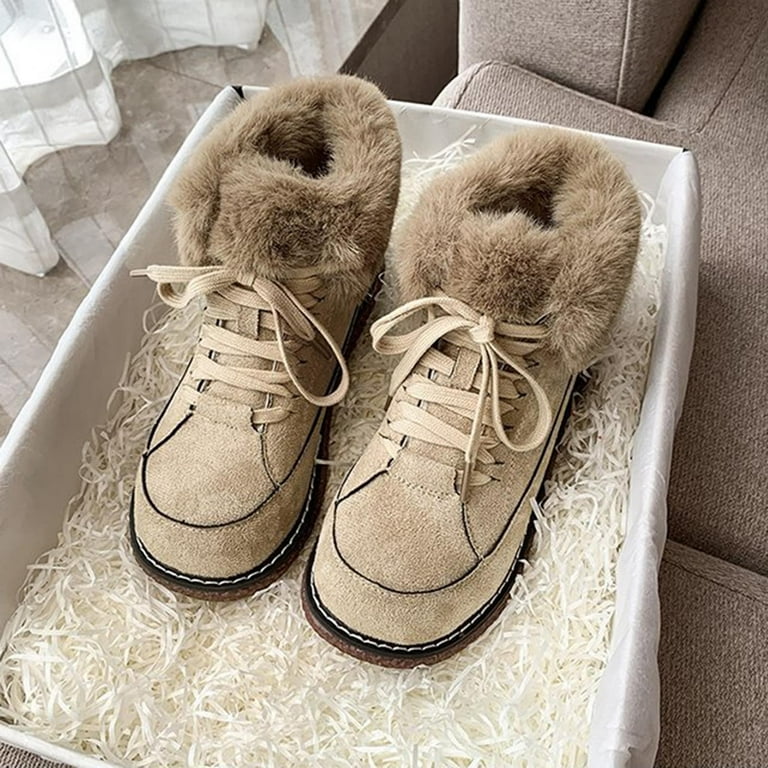 Fuzzy inside boots top