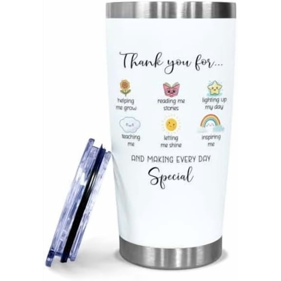 Teacher Appreciation Gifts from Student Thank You Tumbler for Women Men Teachers End of Year, Christmas, Birthday, Back to School Gift for Preschool, Kindergarten, Elementary Educators
