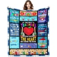 thumbnail image 1 of Teacher Appreciation Gifts, Teacher Blanket 60"x50", Teacher Gifts for Women Men, Birthday Gifts for Teacher Mentor, Back To School Gifts Ideas for Teachers Day Christmas, To My Teacher Throw Blanket, 1 of 5