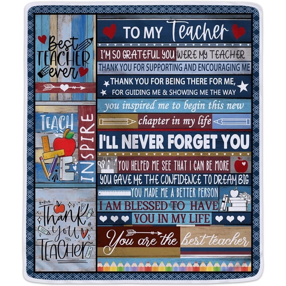 Teacher Appreciation Gifts, Teacher Gifts for Women, Gifts for Teachers, Teacher Appreciation Gifts for Women, for Teachers, Best Teacher Gifts from Student Blanket 60"X50"