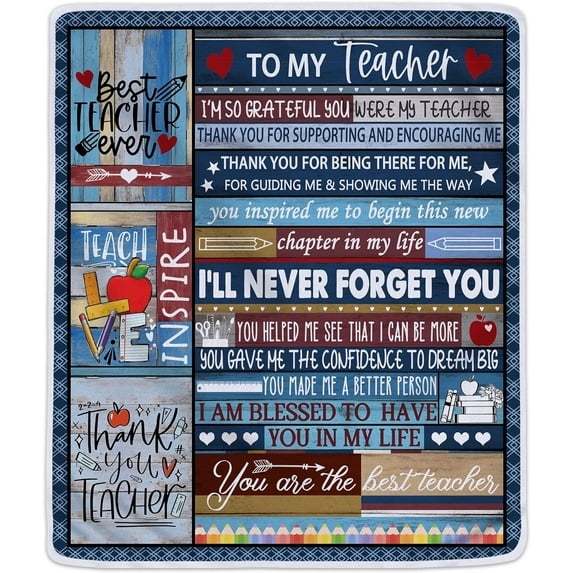 Teacher Appreciation Gifts, Teacher Gifts for Women Men, Gifts for Teachers, Teacher Appreciation Gifts for Women, Funny Gifts for Teachers, Best Teacher Gifts from Student Blanket 60"X50"