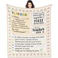 thumbnail image 1 of Teacher Appreciation Gifts, Teacher Gifts for Women Men, Teacher Gifts, Gifts for Teachers Blanket, Best Teacher Gifts, Thank You Teacher Gifts, Teachers'' Day Teacher Definition Blanket 60"X50", 1 of 6