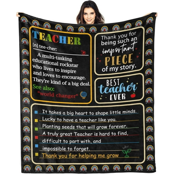 Teacher Appreciation Gifts, Teacher Gifts for Women Men, Teacher Gifts, Gifts for Teachers Blanket, Best Teacher Gifts, Thank You Teacher Gifts, Teachers'' Day Teacher Definition Blanket 60"X50"