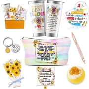 Best Teacher Christmas Gifts, Teacher Appreciation Gifts for Women, Back to School Gift for Teacher, Sunflower Gifts for Teacher, Tumbler, Pen, Keepsake, Unique Gift Idea