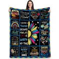 thumbnail image 1 of Teacher Appreciation Gifts, Teacher Gifts for Women, for Teachers Women Men,Thank You Gifts Back to School for Teacher, End of Year Teacher Gifts Blanket 60"X50", 1 of 5