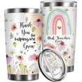 thumbnail image 1 of Teacher Appreciation Gifts, Teachers Day Christmas Birthday Gifts for Teacher, Thank You Teacher Gifts for Women, Best Teacher Ever Gift 20 oz Stainless Steel Tumbler, 1 of 6