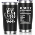 thumbnail image 1 of Teacher Appreciation Gifts, Teachers Day Week Gift, 20 OZ Tumbler Best Teacher Gifts from Student Big Heart Insulated Cup Unique Graduation Retirement Appreciation Thank You Birthday Gift for Teachers, 1 of 6