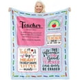 thumbnail image 1 of Teacher Appreciation Gifts for Women, Teacher Blanket 60 X50, Gift for Teacher's Day/Birthday/Graduation//Retirement/Christmas, Thank You Teacher Gifts Idea, Best Teacher Gifts for Women from Student, 1 of 5