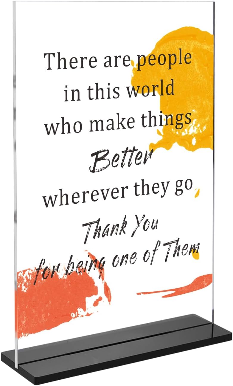 Inspirational Ceramic Heart Ornament - Thank You Gift For Teachers, Nurses, Coworkers, Retirement, Graduation
