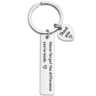 Teacher Appreciation Keychain Stainless Steel Graduation Key Chains Teachers Day Grad Thanksgiving Christmas Gifts - style：00032-1；