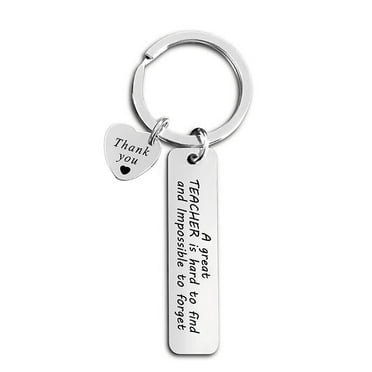 Teacher Appreciation Keychain Stainless Steel Graduation Key Chains Teachers Day Grad Thanksgiving Christmas Gifts - style：00035-1；