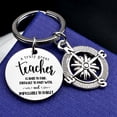 thumbnail image 1 of Teacher Appreciation Keychain Stainless Steel Thank You Gift for Educators, 1 of 5
