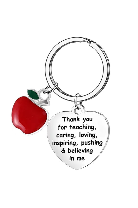 Teacher Appreciation Keychain for Women Thank You Present from Students Teaching Loving Mentor Souvenir