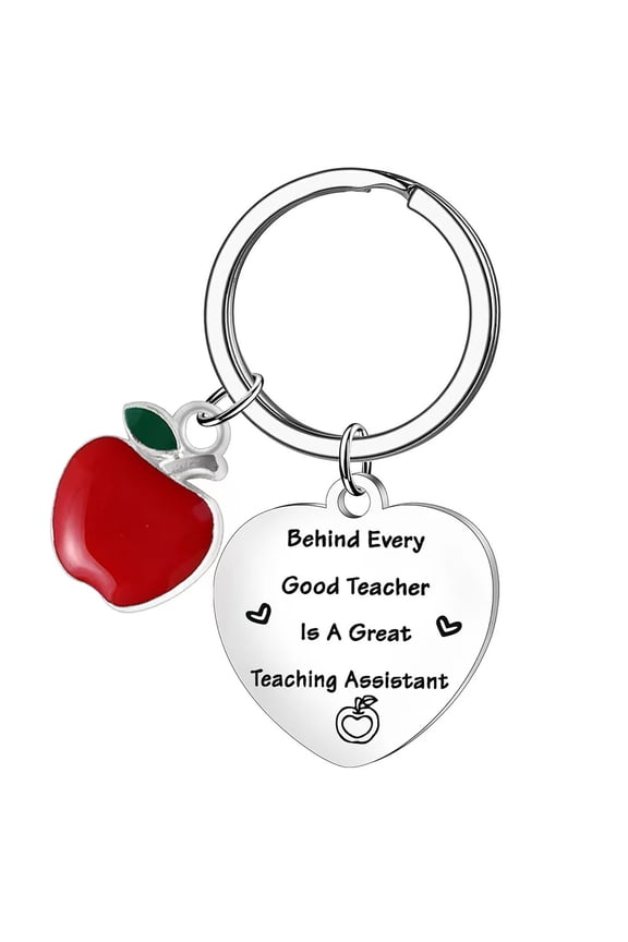 Teacher Appreciation Keychain Stainless Steel Thank You Gift for Educators