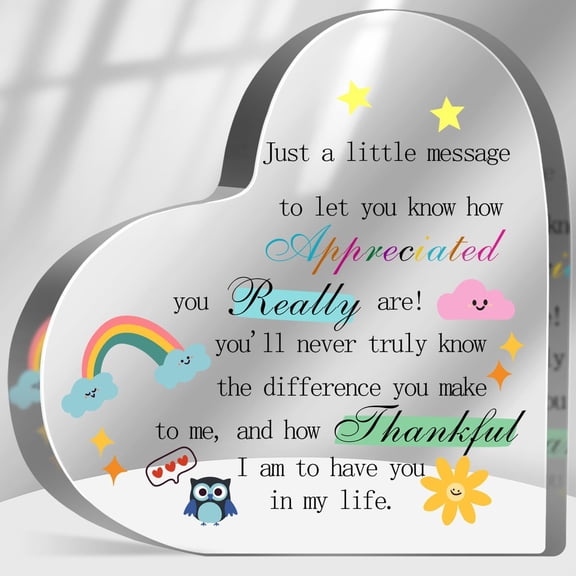 Teacher Appreciation Office Decor Gifts, Thank You Gifts for Teacher Mentor, Gifts for Teaching Assistant, Inspirational Quote Gifts for Women Men, Cute Motivational Office Desk Decor 4x4 inch