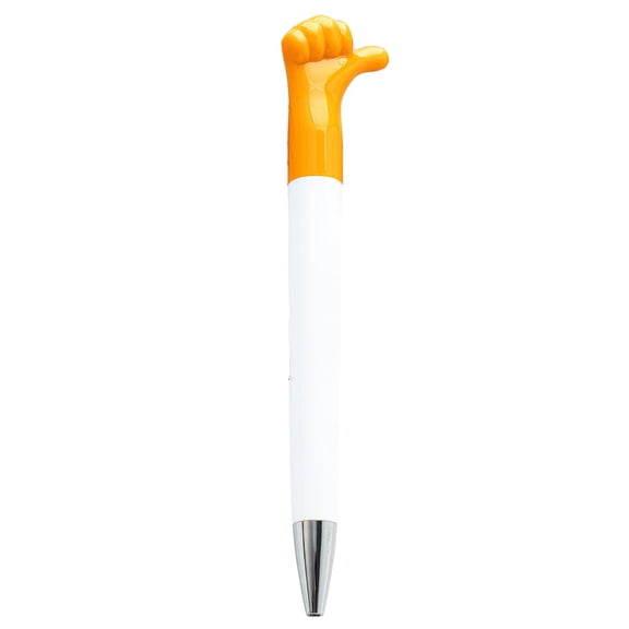 Teacher Appreciation Pens, Oimcto Inspirational Funny Ballpoint Pen for Teacher Thank You Gift, 5mL Black Ink, New Year Teacher Present for New Year, End of Year, Yellow, 1 Pc