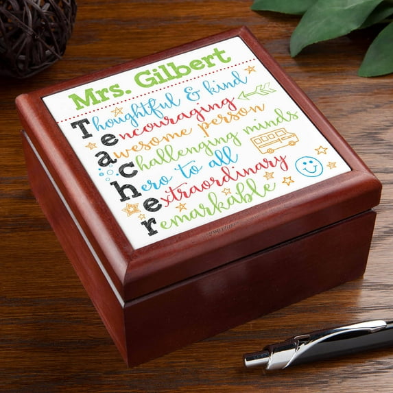 Teacher Appreciation Personalized Keepsake Box