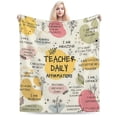 thumbnail image 1 of Teacher Appreciation Thank You Gift, Birthday Gifts, Teachers Retirement Throw Blanket for Woman 50x40, 1 of 6