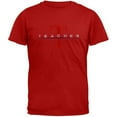 thumbnail image 1 of Teacher Big T Logo Embroidery Red Adult T-Shirt - Small, 1 of 1