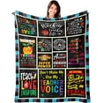thumbnail image 1 of Teacher Blanket Gifts for Teachers Flannel Fleece Throw Blankets for Teacher Gifts Lightweight Soft Throws for Home Bed Sofa Christmas Birthday Back to School Teachers'' Day Gift Idea 60"X50", 1 of 6