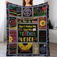 thumbnail image 1 of Teacher Blanket Gifts for Women, Teacher Appreciation Gifts, Lightweight Soft Blankets for Teacher's Day Birthday Back to School Graduation Gift Ideas 50"x60", 1 of 5