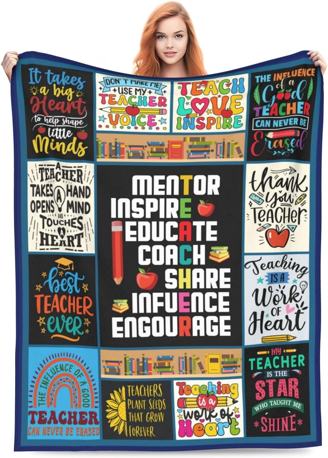 Teacher Blanket Gifts for Women Men,Teacher Appreciation Gifts,Teacher ...