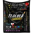 thumbnail image 1 of Teacher Blanket, Unique Teacher Appreciation Gifts, Best Teacher Gifts for Women Men, Teacher End of Year, Summer, Birthday Gifts, for Teachers Women, Daycare Teacher Gifts ,60X50 Inch, 1 of 5