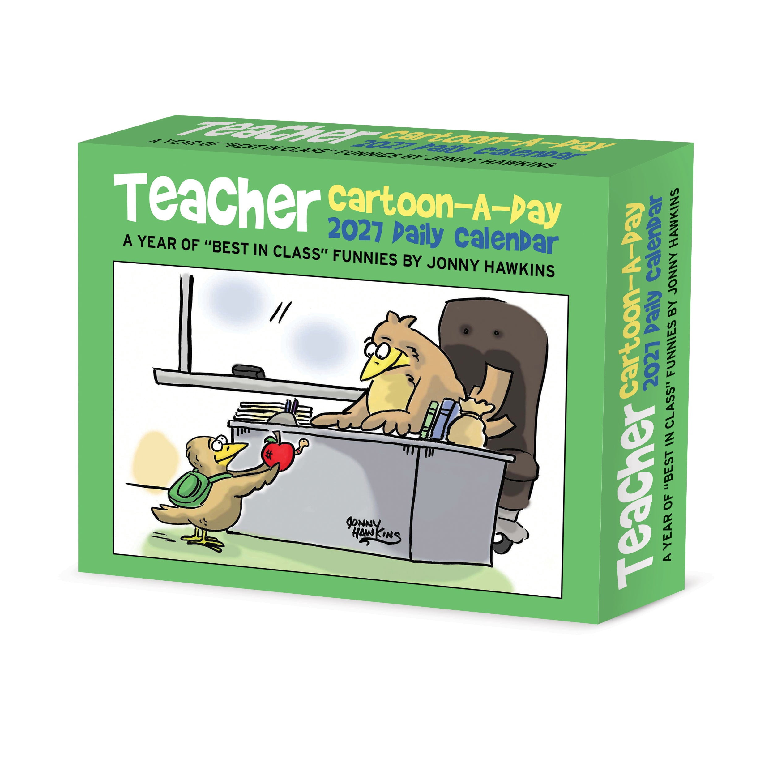Willow Creek Press, Teacher Cartoon A Day by Jonny Hawkins 2027 Box Calendar