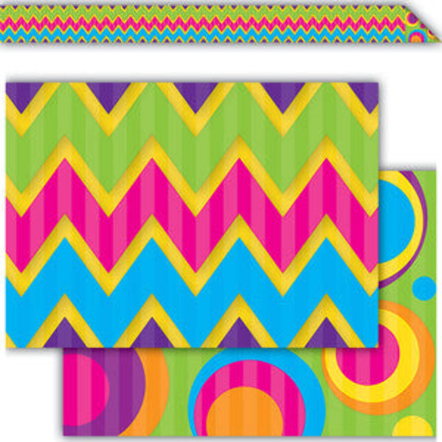 Double-sided Border, Sassy Bubbles Chevron [TCR73176] - Walmart.com