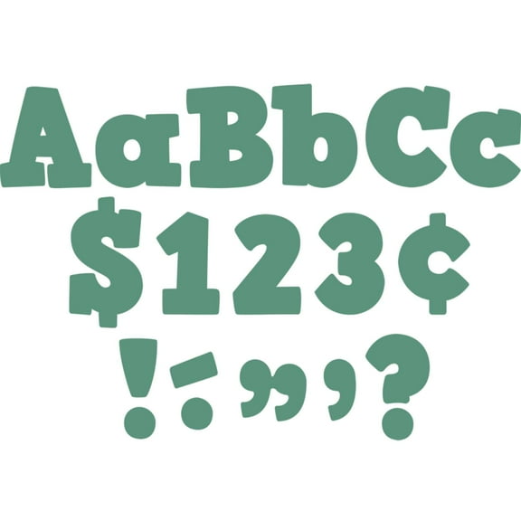 Teacher Created Resources Eucalyptus Green 4" Bold Block Letters Combo Pack