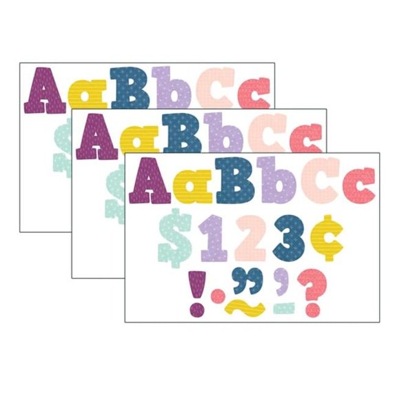 Teacher Created Resources 4 in. Oh Happy Day Bold Block Letters - Pack of 3