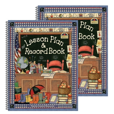 Teacher Created Resources 40 Week Susan Winget Lesson Plan & Record Book Pack of 2 (TCR3250-2)