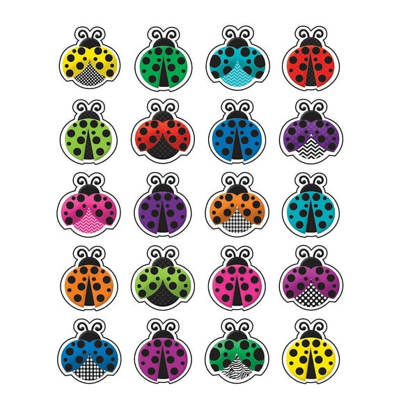 Colorful Ladybugs Stickers [TCR5462]