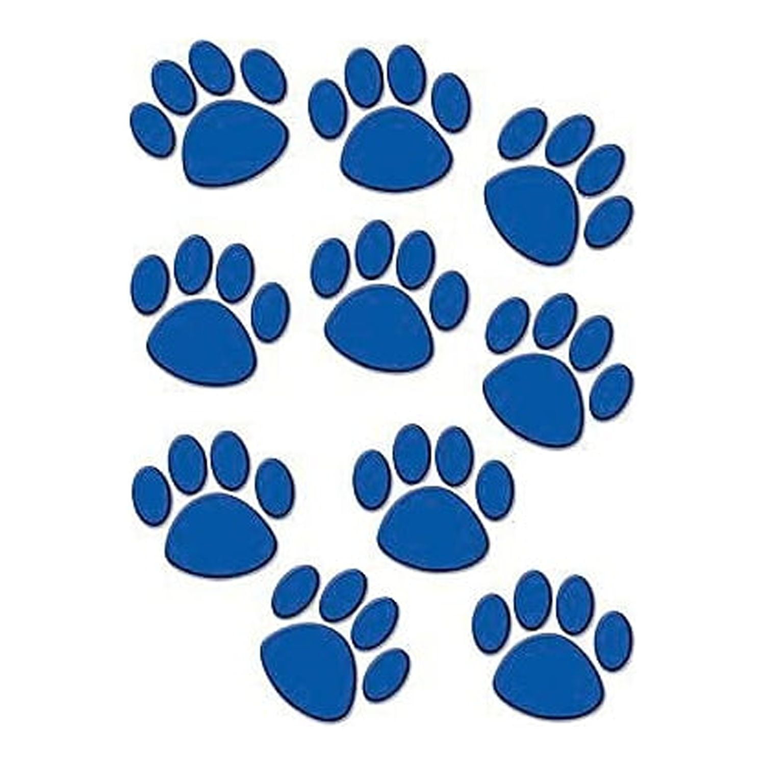 Teacher Created Resources 6" x 6" Blue Paw Prints Accents 30 Pack (TCR4275)