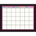 thumbnail image 1 of Teacher Created Resources 7605 Black Polka Dots Calendar Chart, 1 of 1