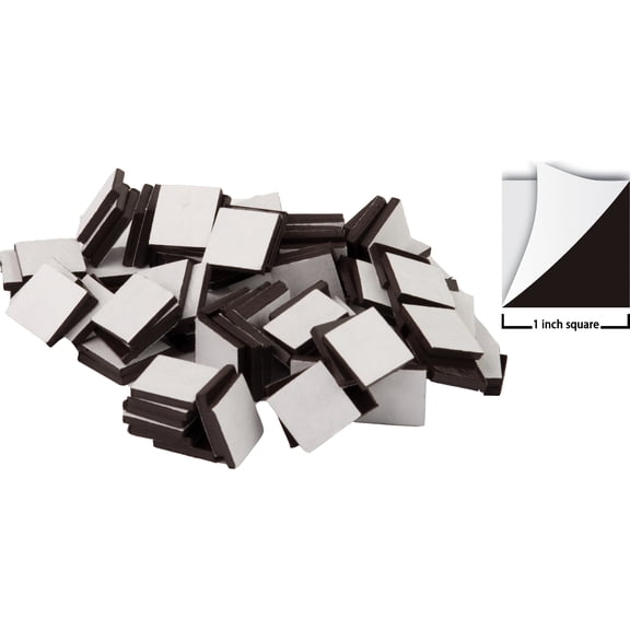 Teacher Created Resources Adhesive Magnetic Squares, 1" sq, Pack of 50