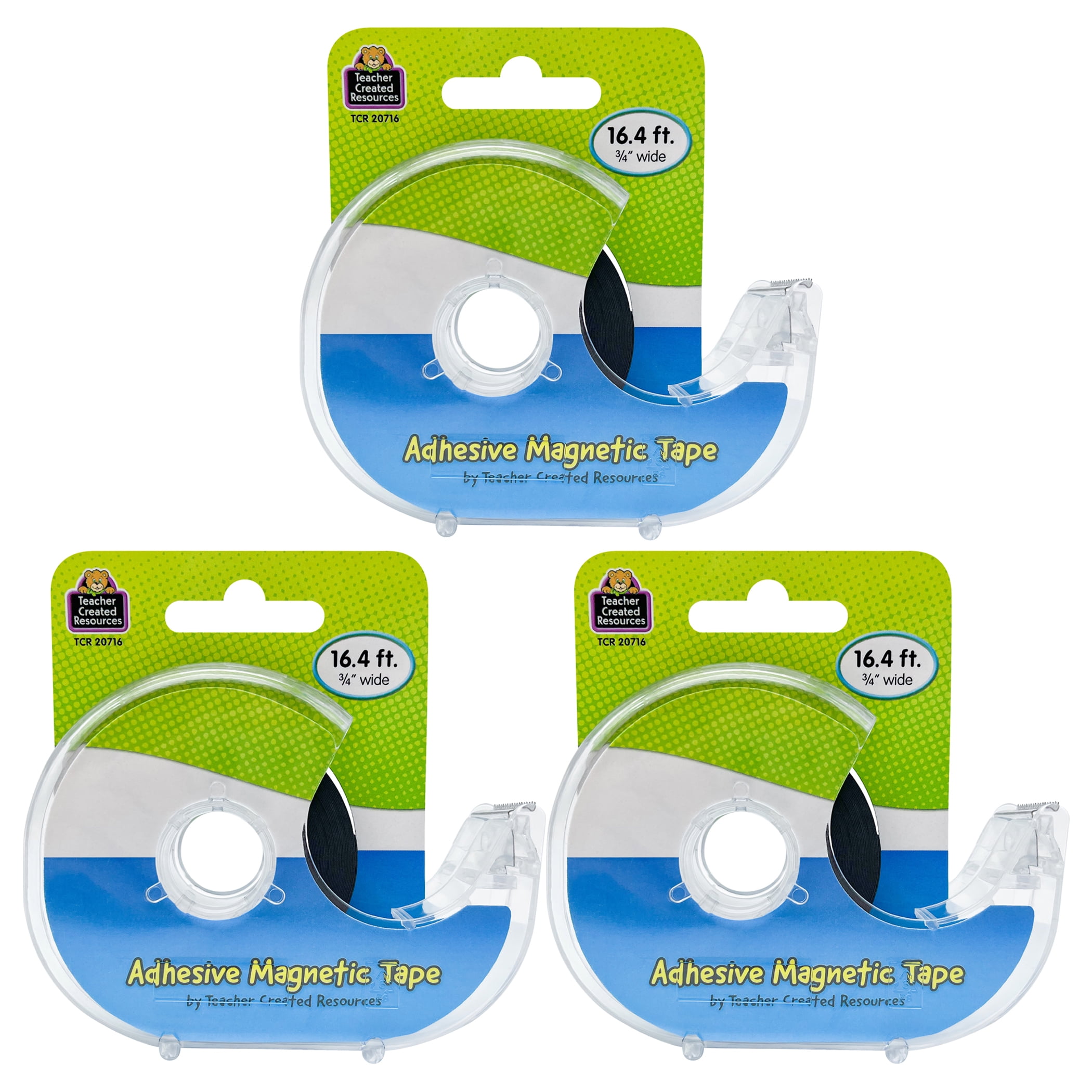 Teacher Created Resources Adhesive Magnetic Tape, Pack of 3