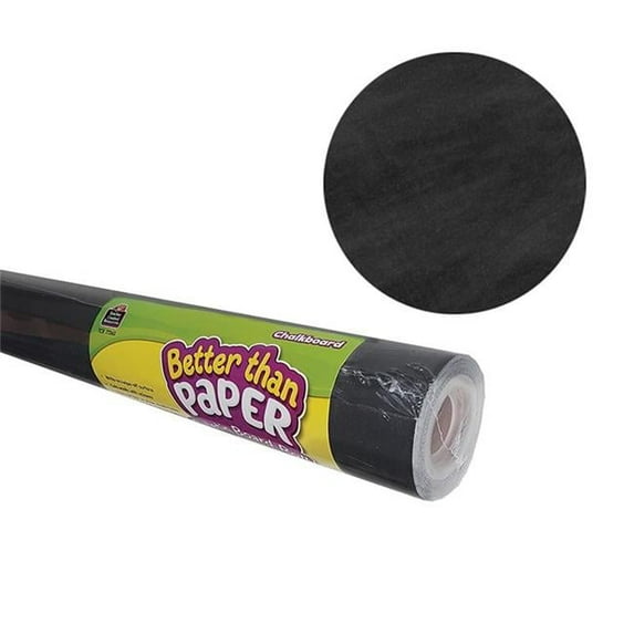Teacher Created Resources Better Than Paper Bulletin Board Roll, 4' x 12', Chalkboard, 4 Rolls