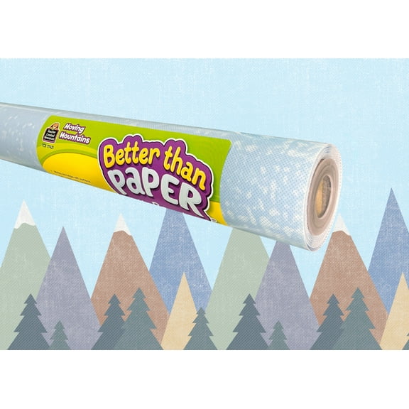 Teacher Created Moving Mountains Better Than Paper Bulletin Board Roll, 4' x 12' (TCR 77421)