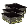 thumbnail image 1 of Teacher Created Resources Black Confetti Large Plastic Storage Bin, Pack of 3, 1 of 2