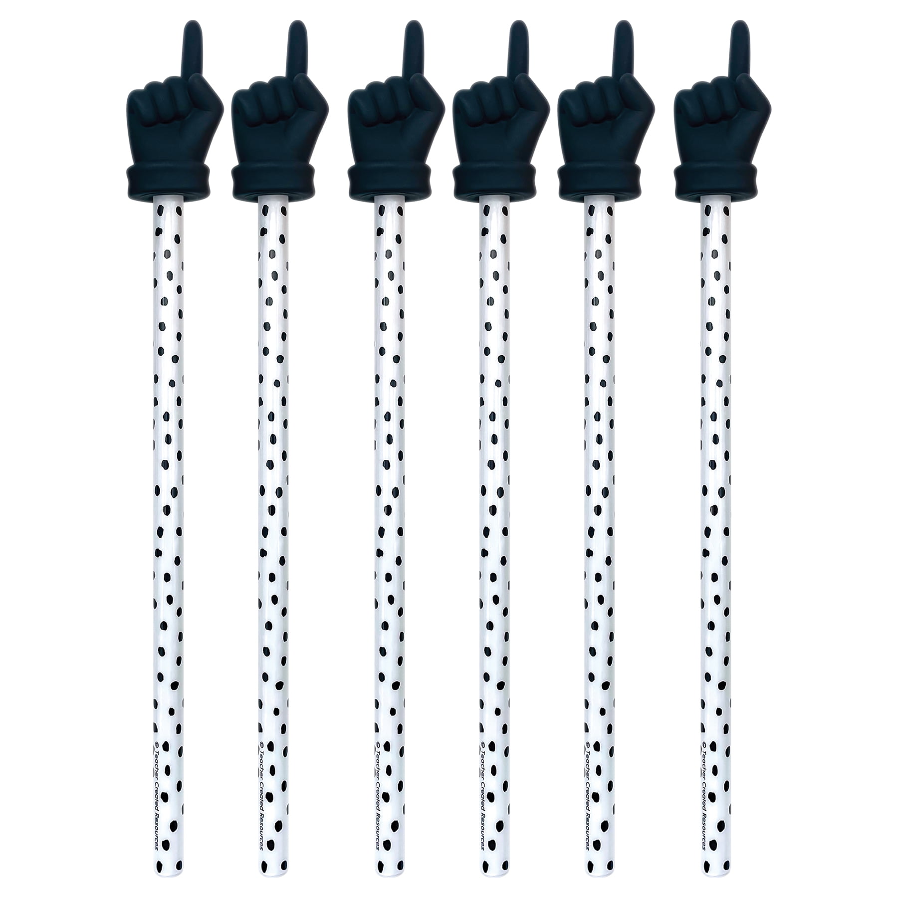 Teacher Created Resources Black Painted Dots Hand Pointer, Pack of 6 ...