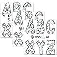thumbnail image 1 of Teacher Created Resources Black Painted Dots on White 7" Fun Font Letters, 120 Per Pack, 3 Packs, 1 of 2