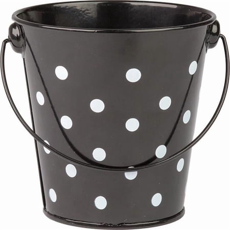 Teacher Created Resources Black Polka Dots Bucket - 6 Each