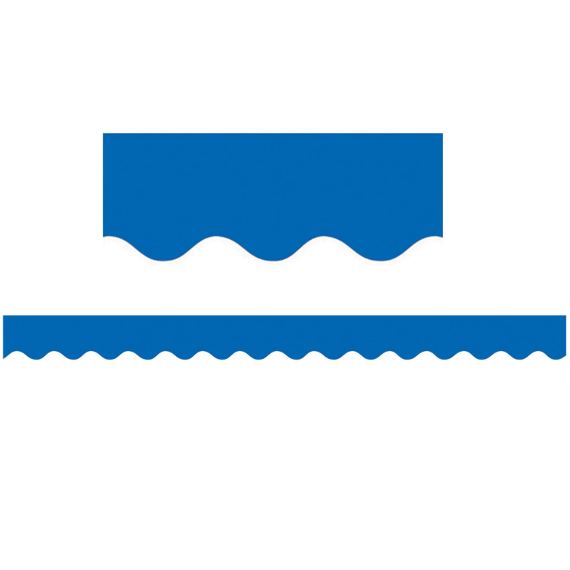 Blue Scalloped Classroom Border Trim, 35 Feet Pack