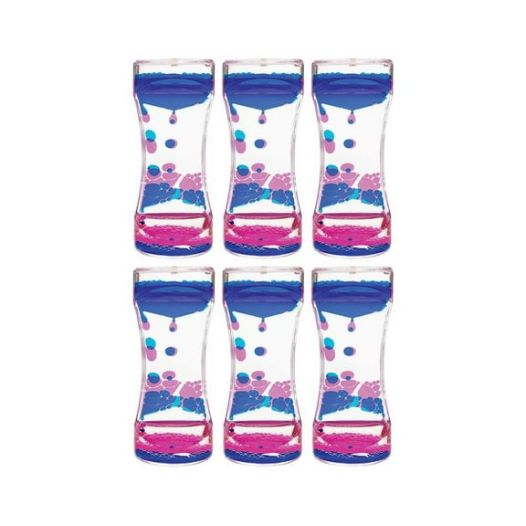 Teacher Created Resources Blue & Pink Liquid Motion Bubbler, Pack of 6