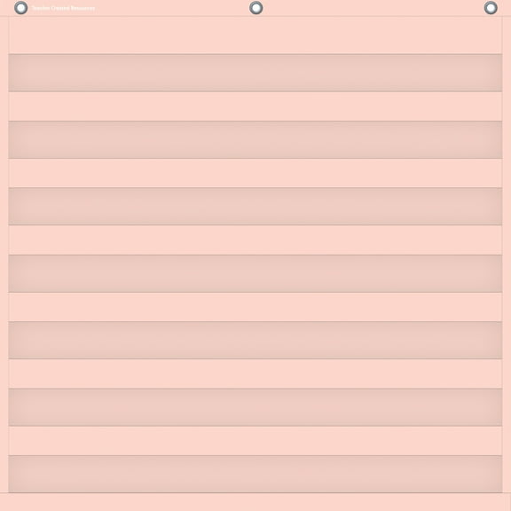 Teacher Created Resources Blush 7 Pocket Chart, 28" x 28"